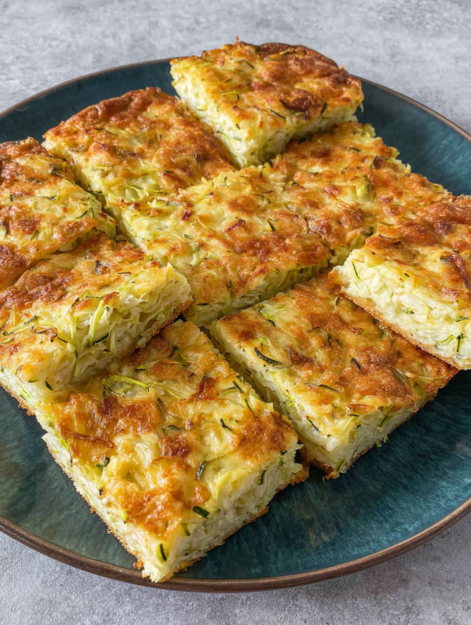 A plate of food with a square shape.