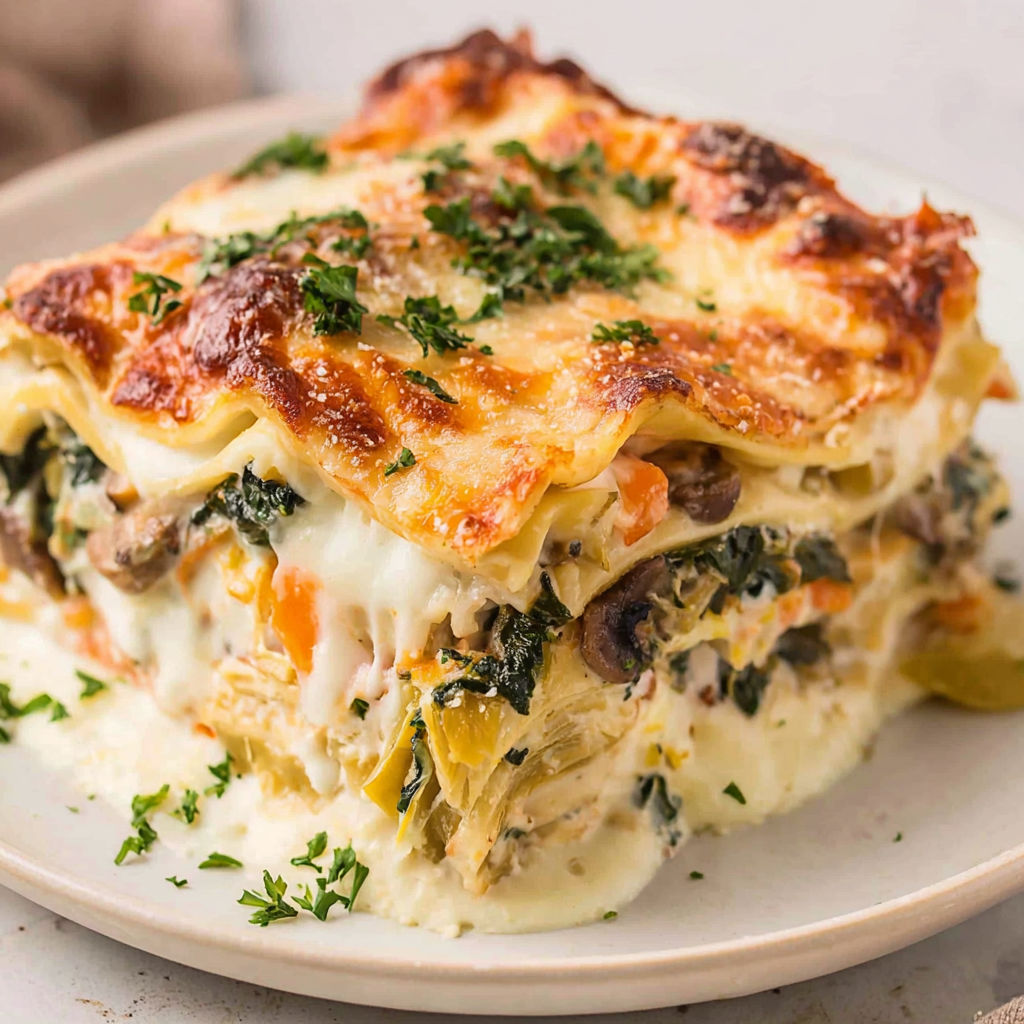 A plate of food with a white sauce on top.