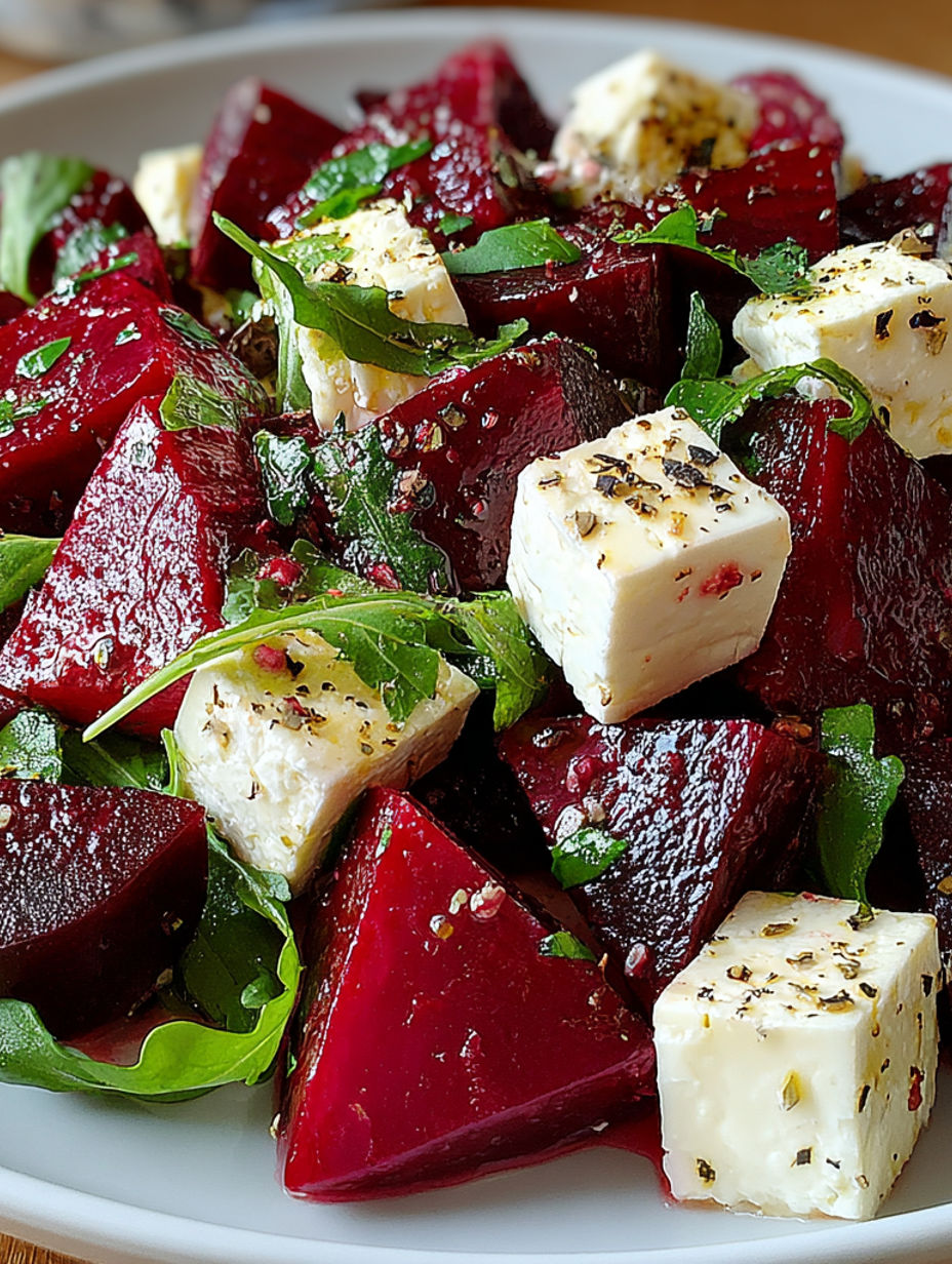 A close up of a plate of food with a red substance on top.