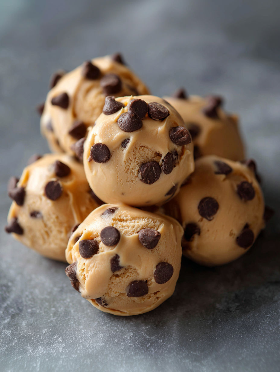Chocolate covered ice cream balls.