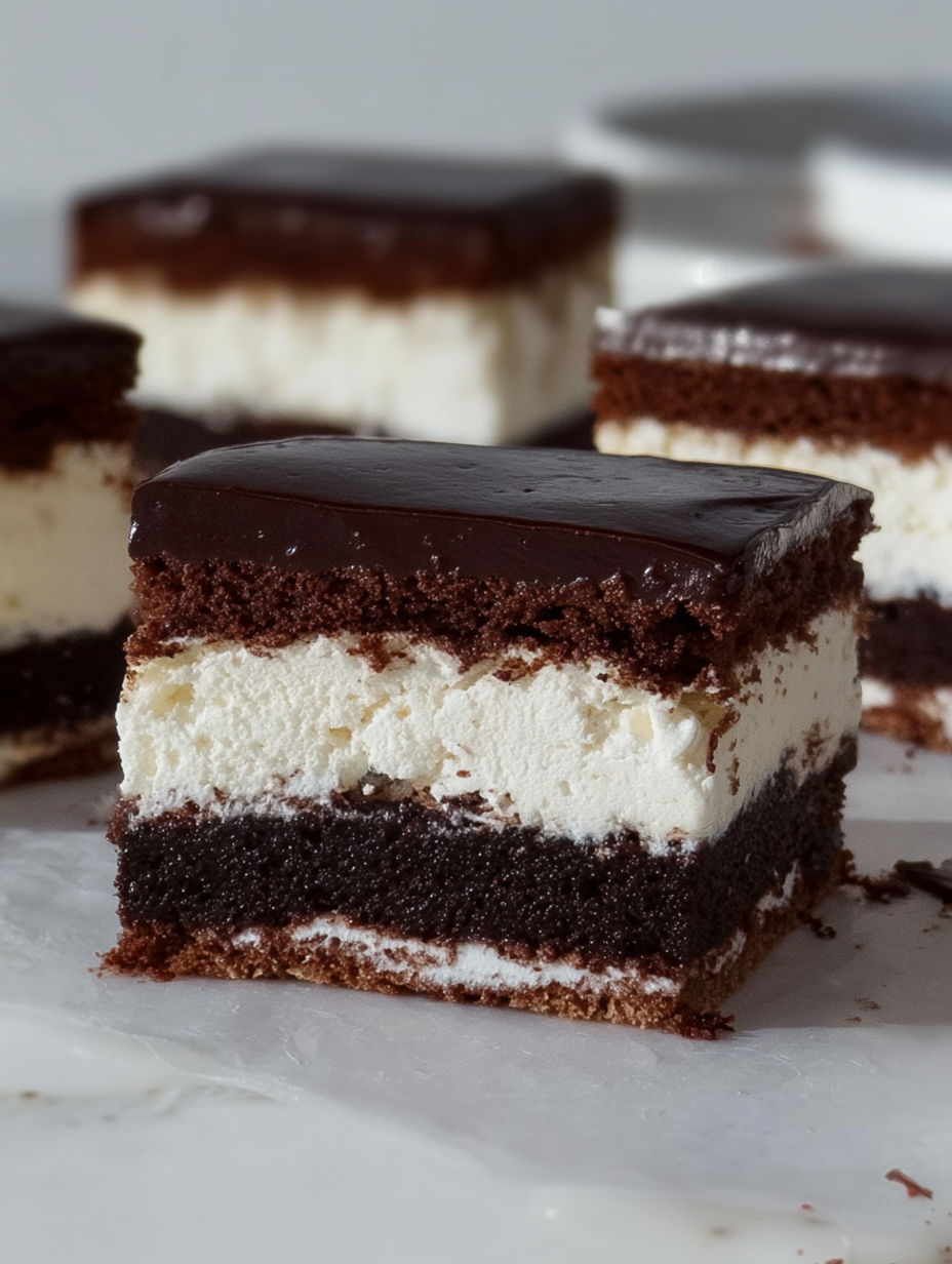 A piece of Kinder Pingui Kuchen.