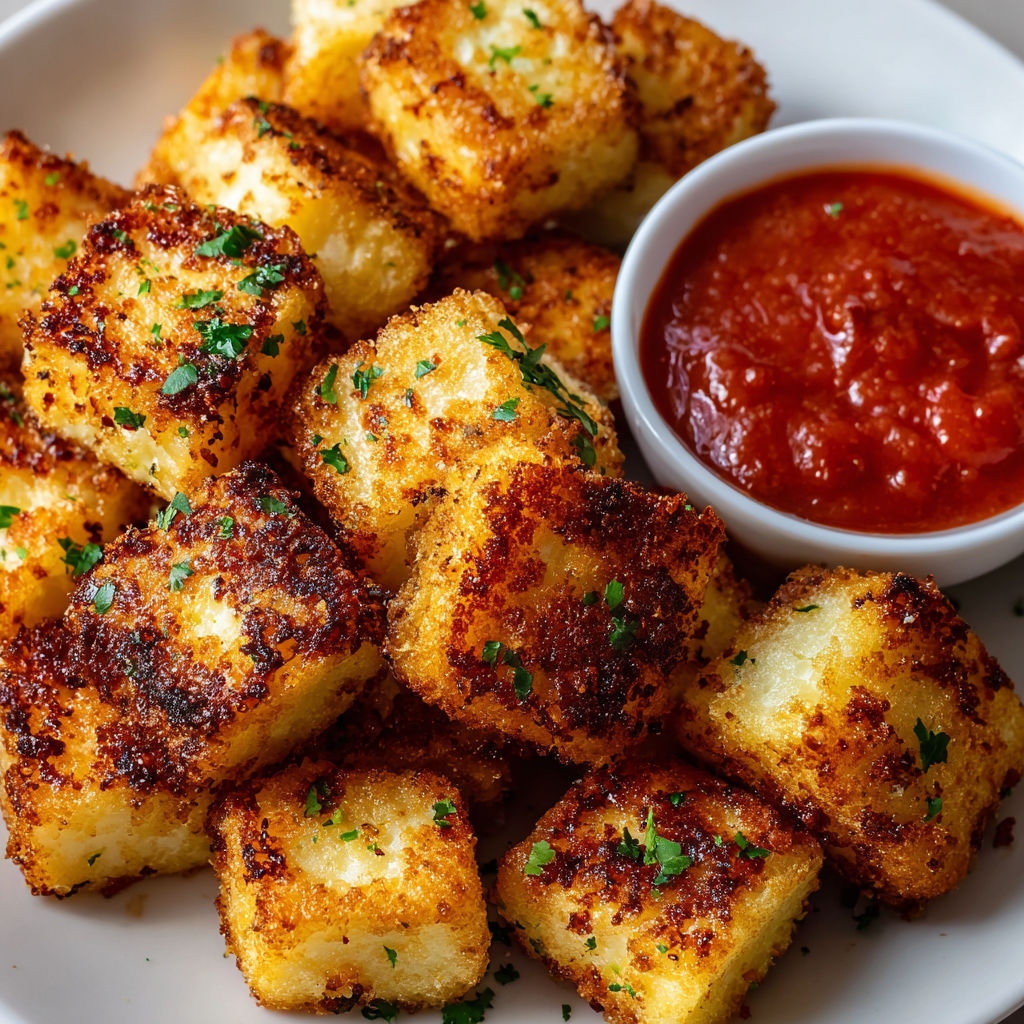 A plate of fried food with a bowl of sauce.