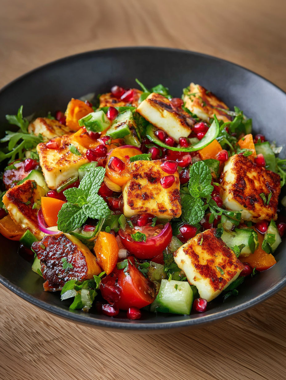 A bowl of food with a variety of ingredients.