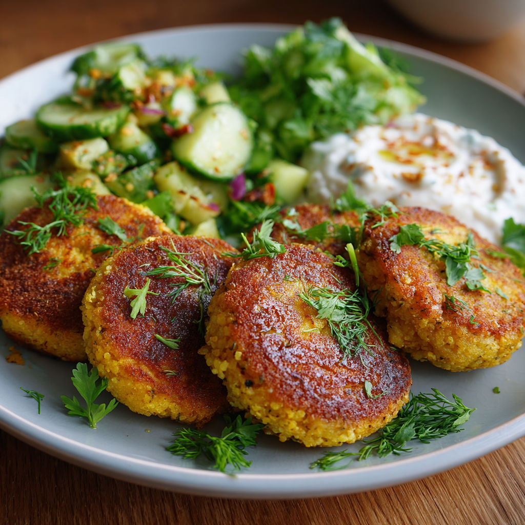 A plate of food with a salad and some meat.