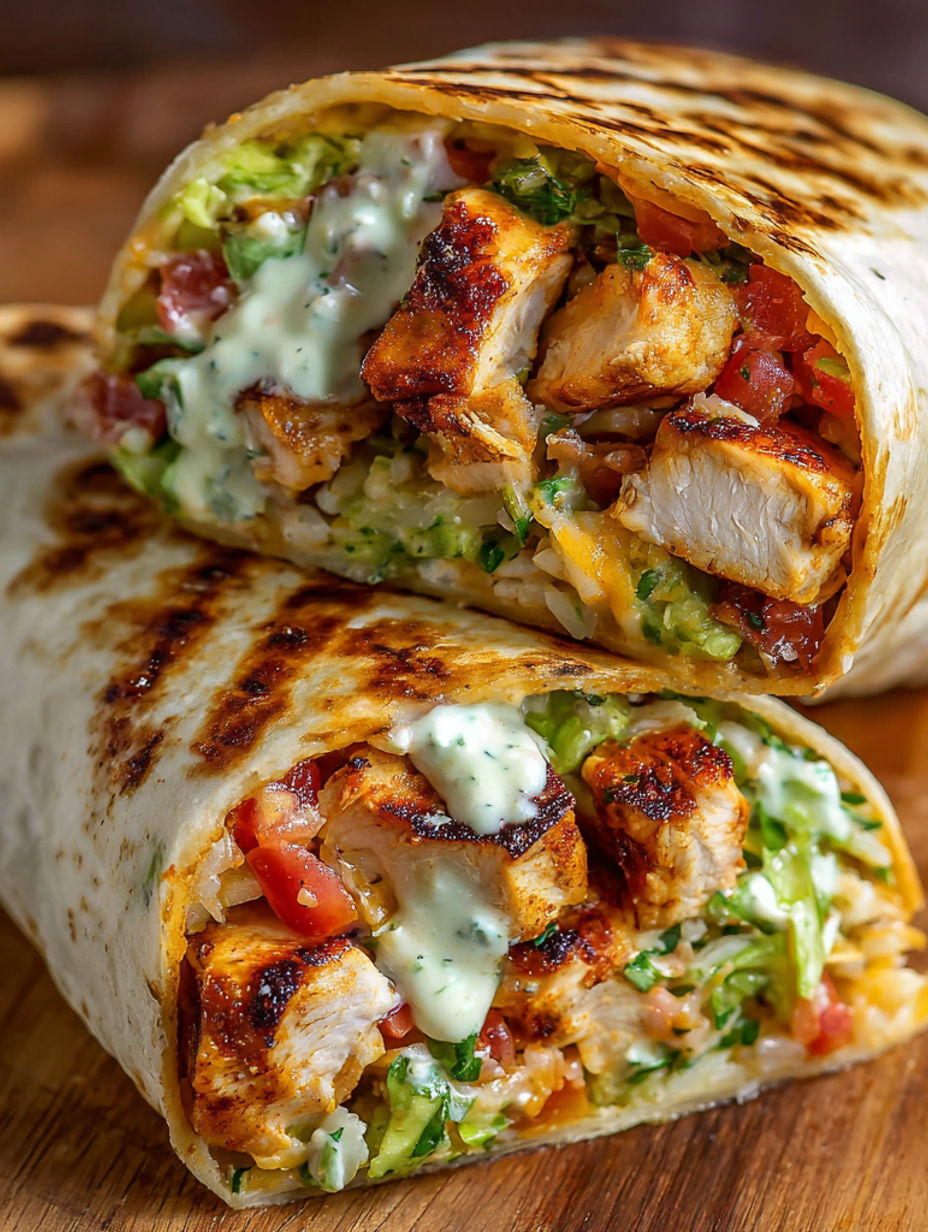A Chipotle Ranch Grilled Chicken Burrito.