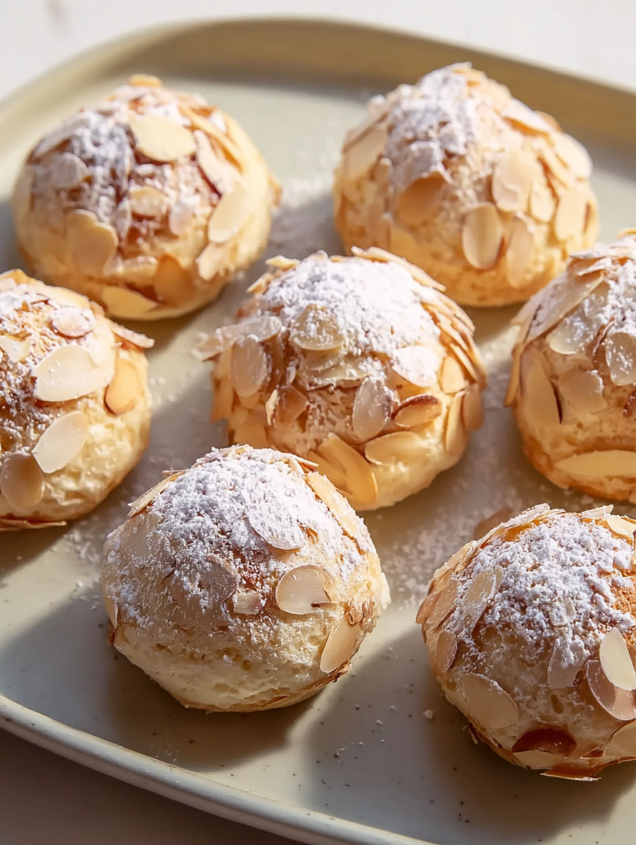 A plate of marzipan-plätzchen mit mandeln.