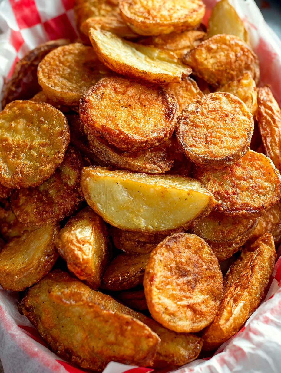 A pile of Mojo potatoes.