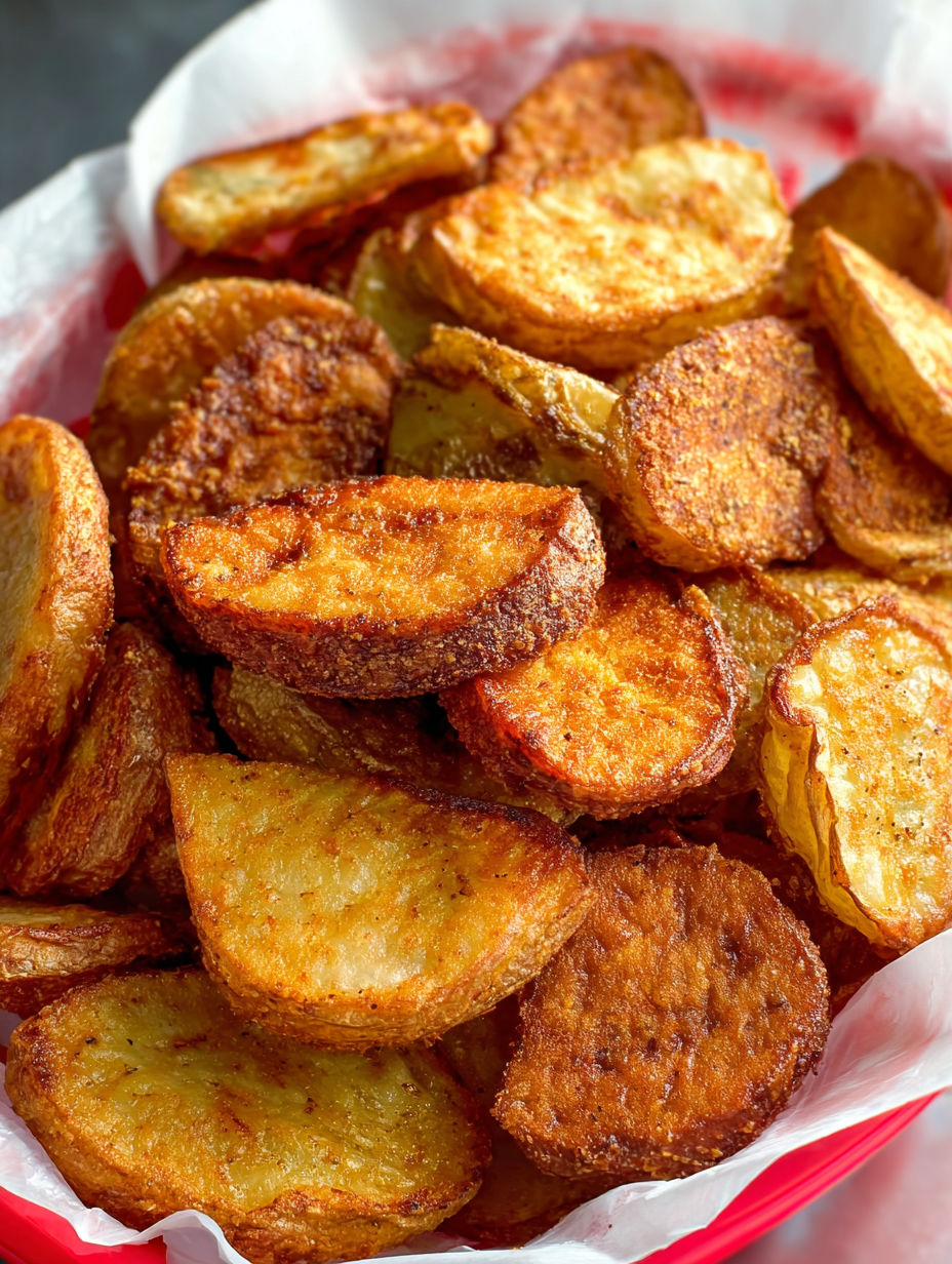 A pile of Mojo potatoes.