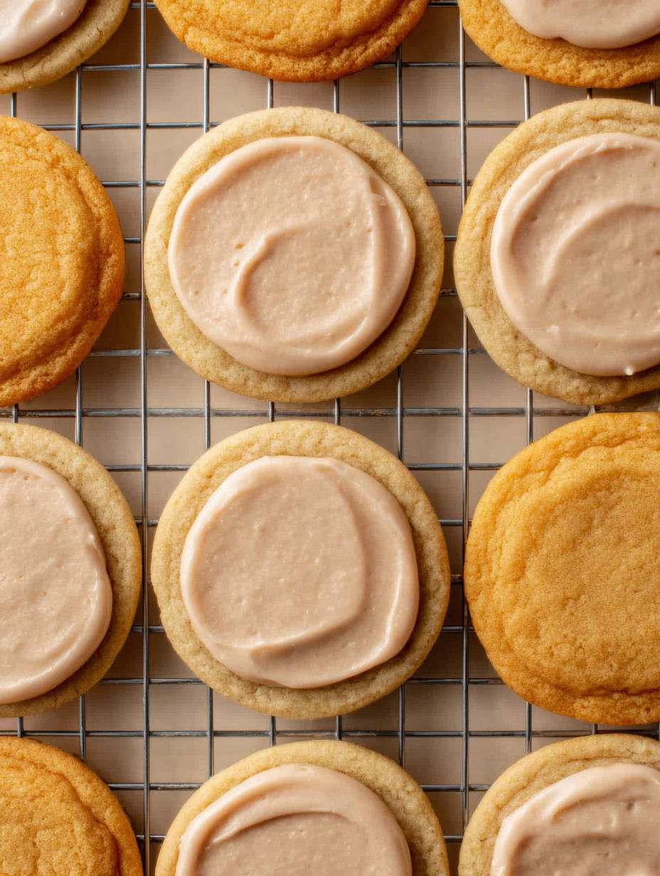 A tray of brown sugar pop tart cookies.
