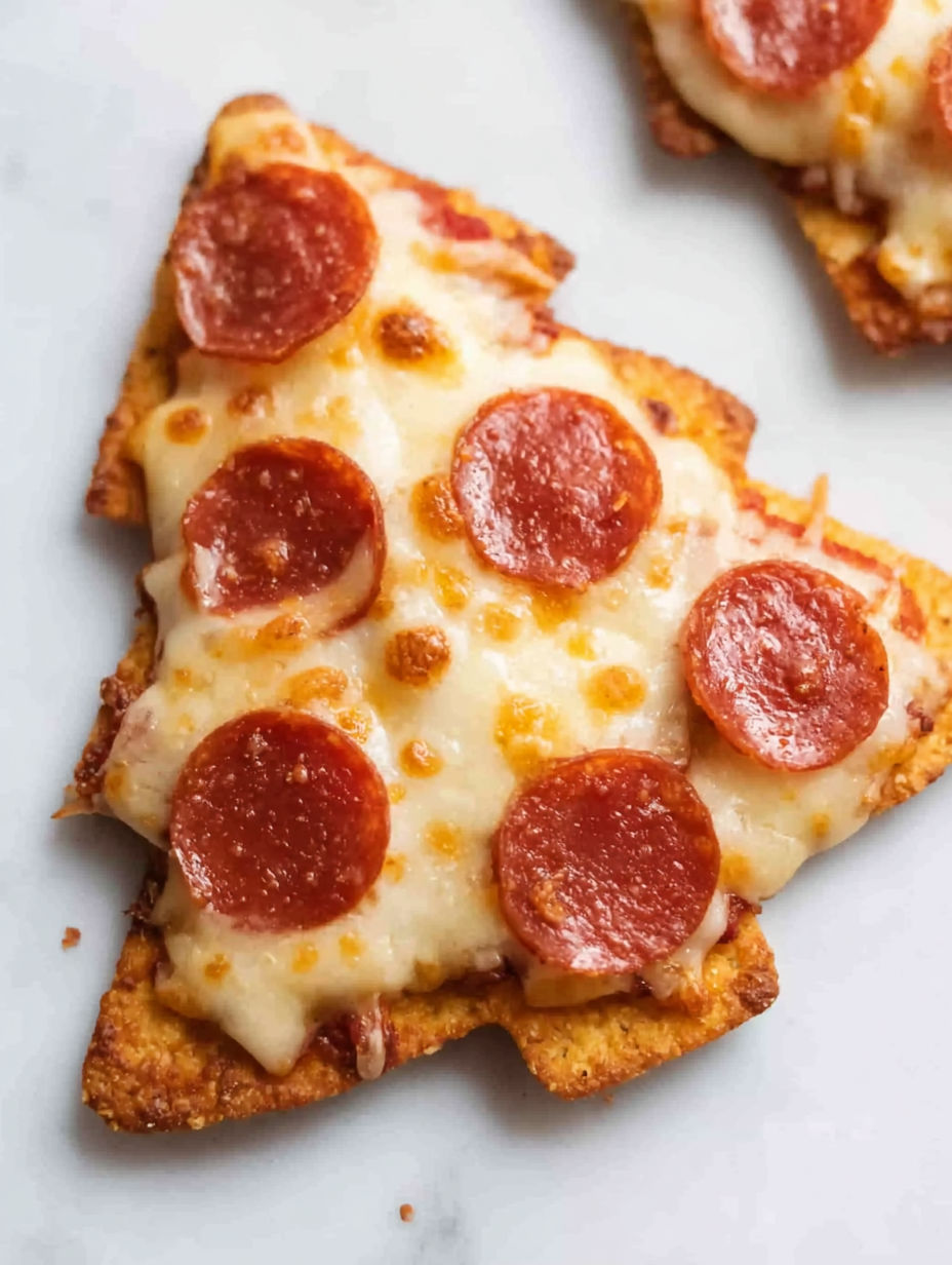 A slice of pizza with pepperoni on it.