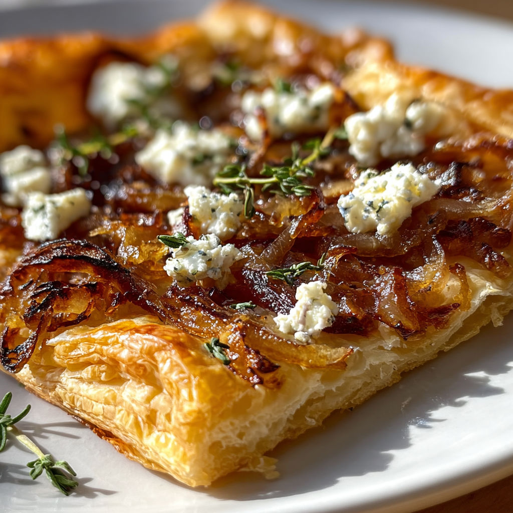 A slice of pizza with cheese and onions.