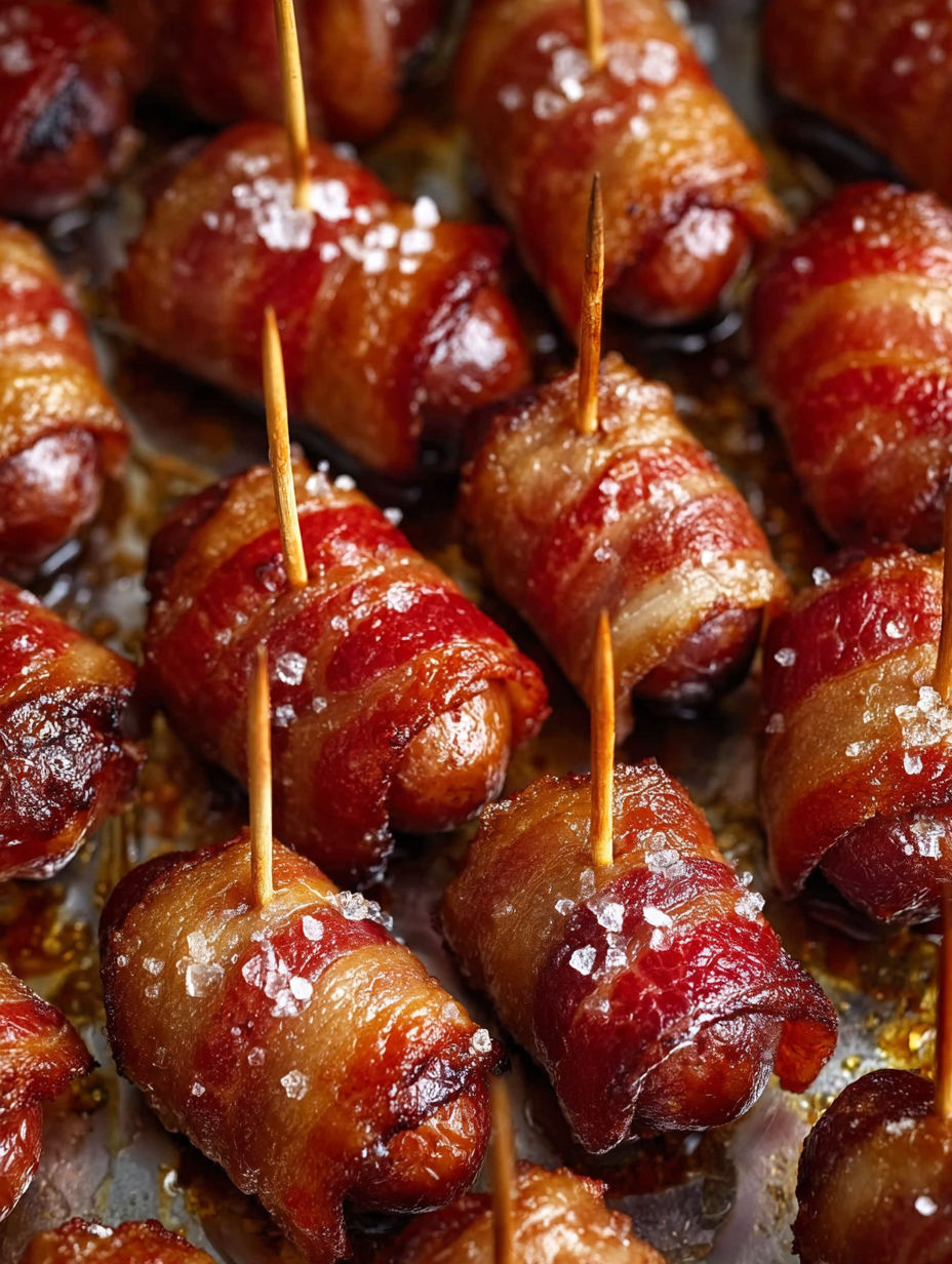 Bacon wrapped in bacon with brown sugar.