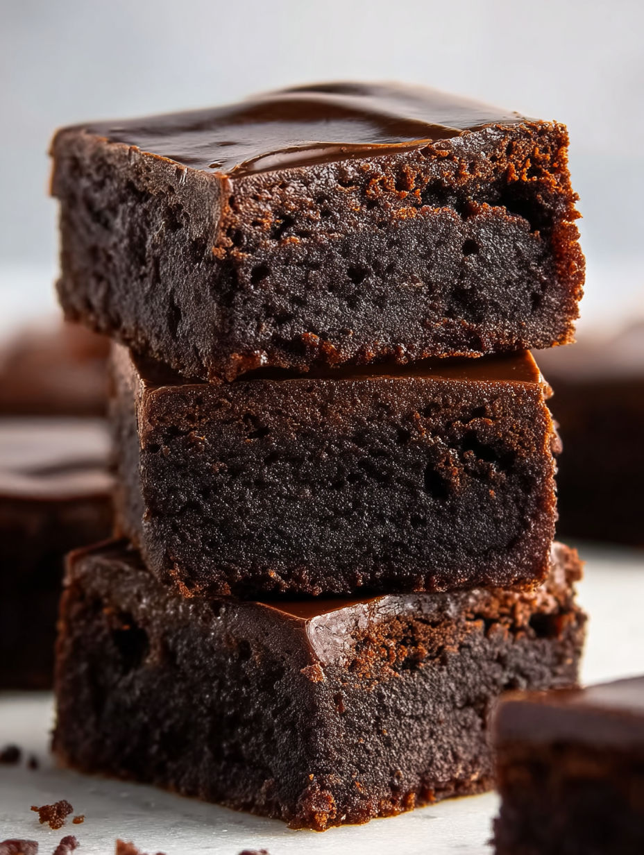 Chocolate cake with chocolate frosting.