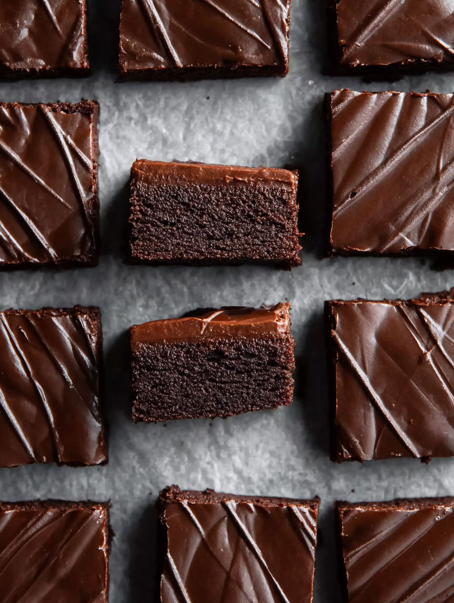 A close up of a piece of chocolate cake.