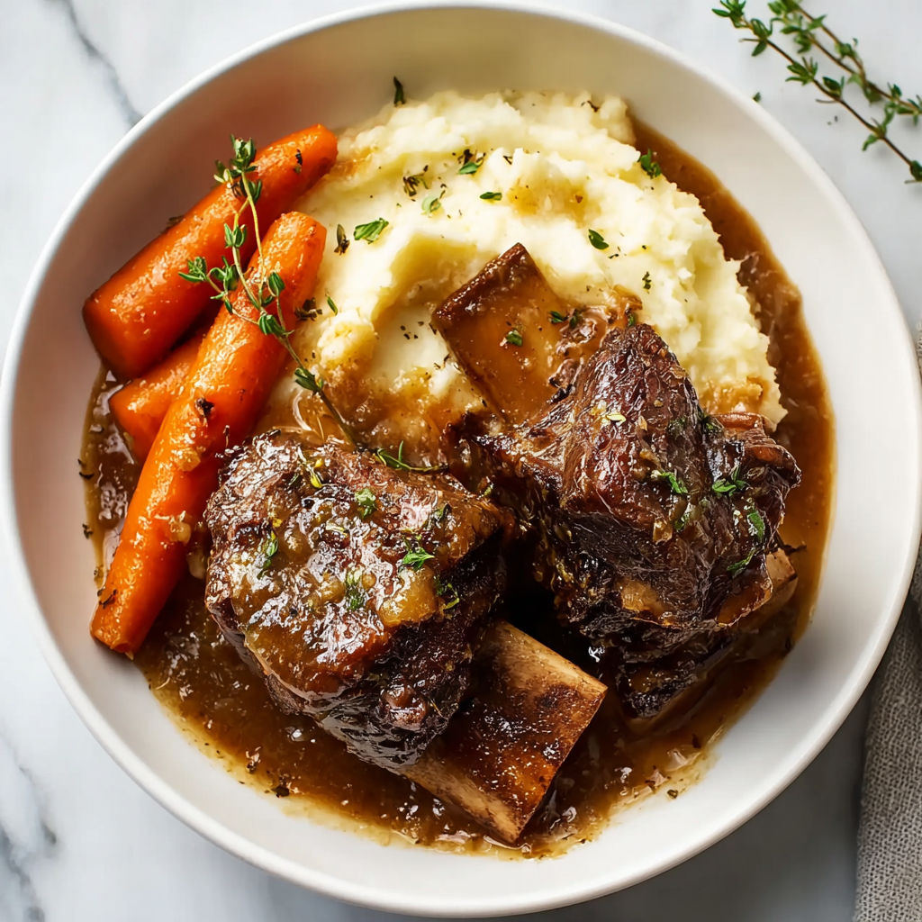 A bowl of meat and vegetables.