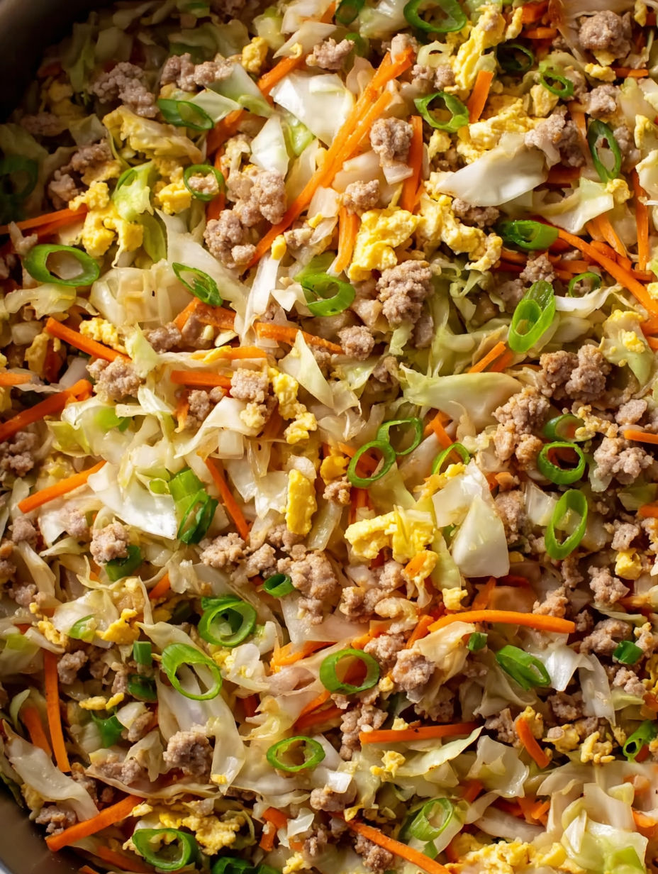 A close up of a delicious egg roll in a bowl.