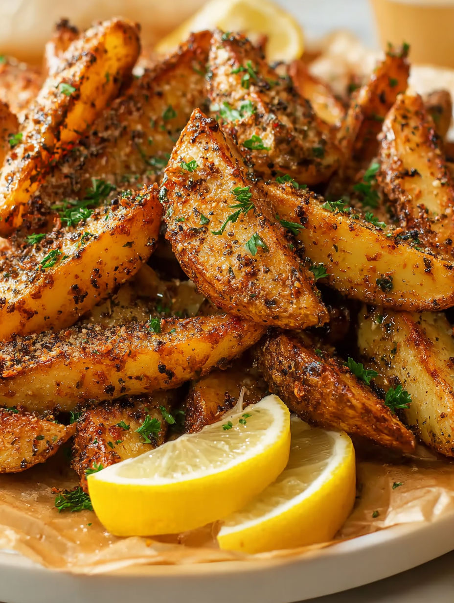 Air Fryer Potato Wedges.