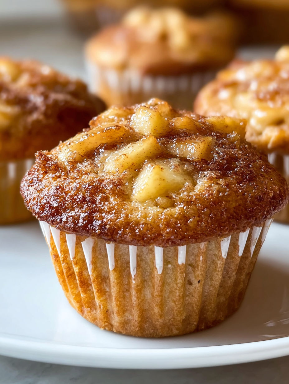 A muffin with a brown and white topping.