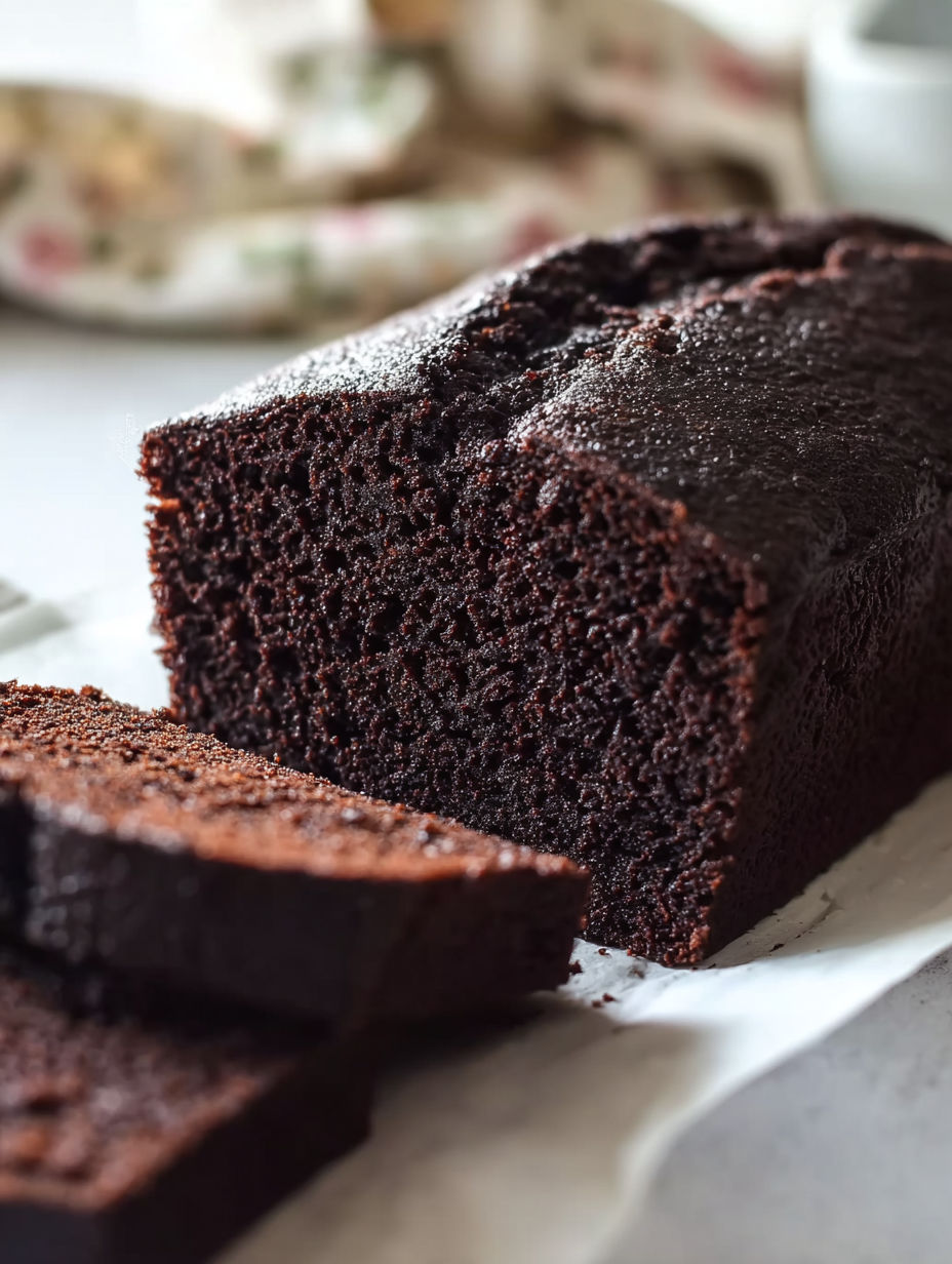 A slice of chocolate cake on a plate.