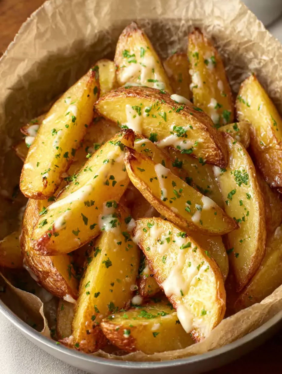 A bowl of fries with Parmesan cheese.