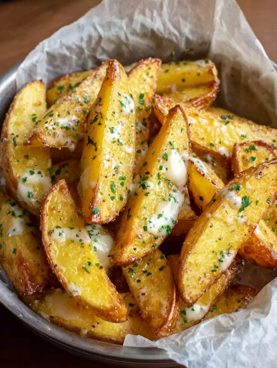 A bowl of fries with cheese and parmesan.