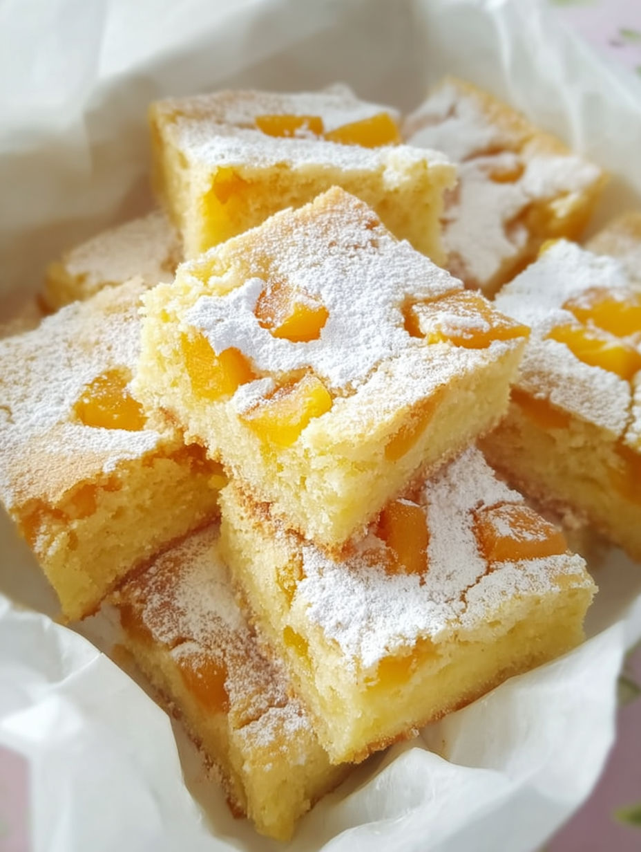 A close up of a dessert with a white powder on top.