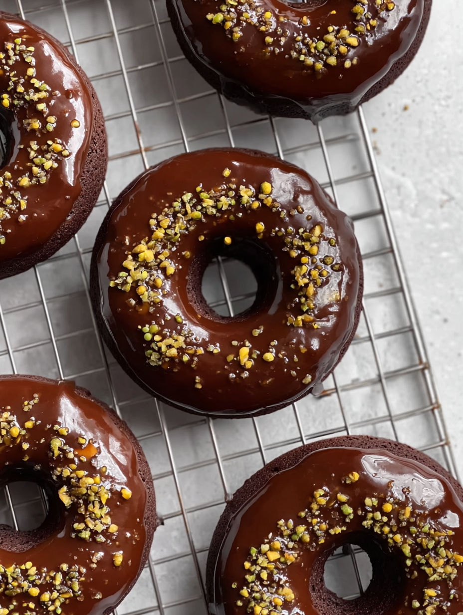 A tray of chocolate donuts with sprinkles.