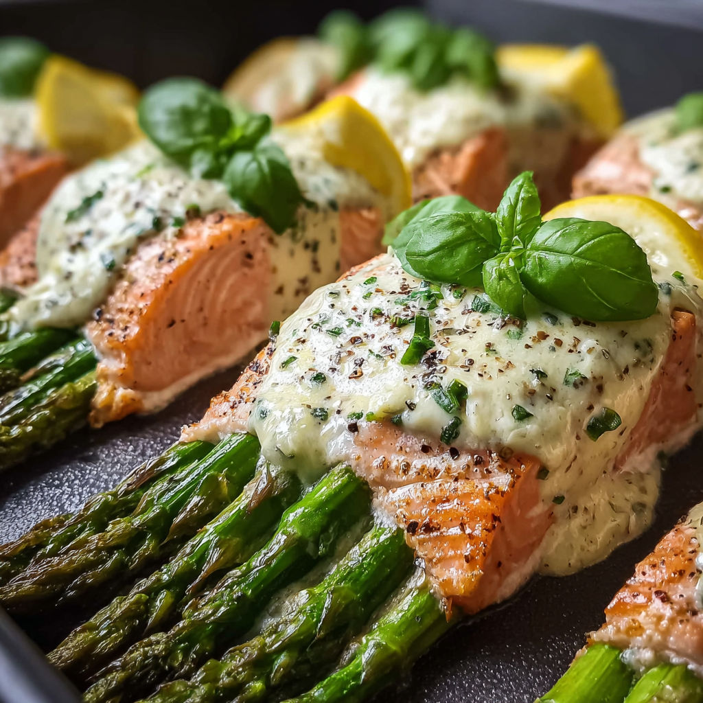 Spargel and lemon basil ricotta filled salmon rolls.