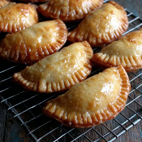 A tray of mini hand pies.