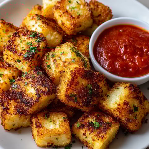 A plate of fried food with a bowl of sauce.