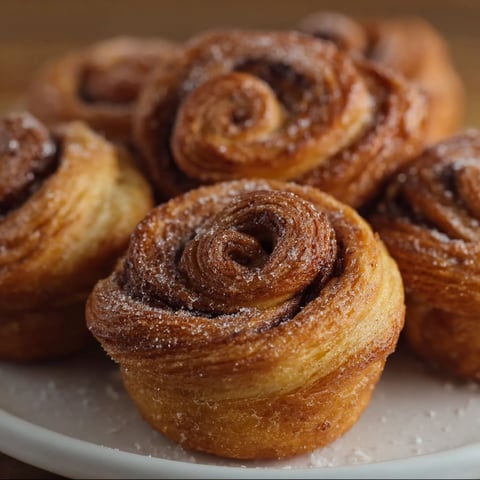 A plate of pastries with sugar on top.