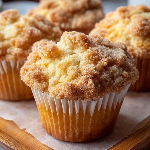 A muffin with a brown sugar topping.