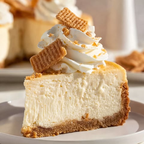 A slice of cinnamon toast crunch cheesecake.
