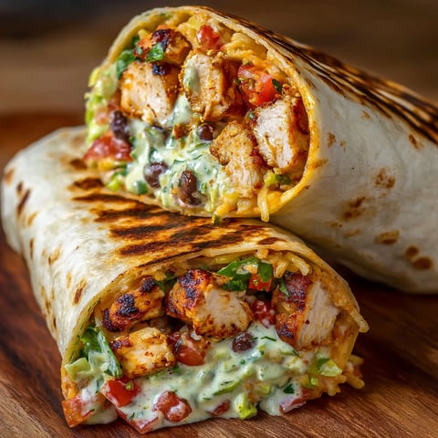 A Chipotle Ranch Grilled Chicken Burrito.