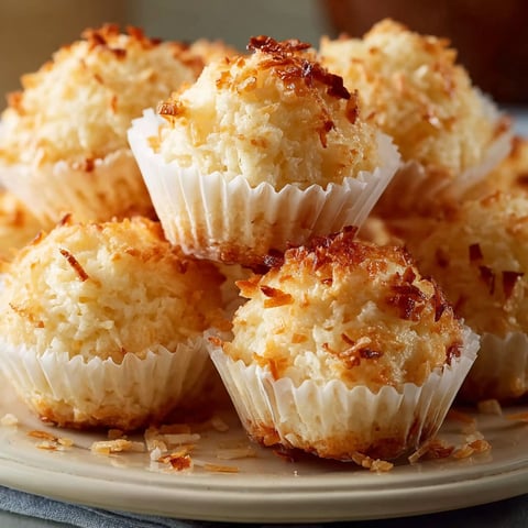 A plate of coconut macaroons.