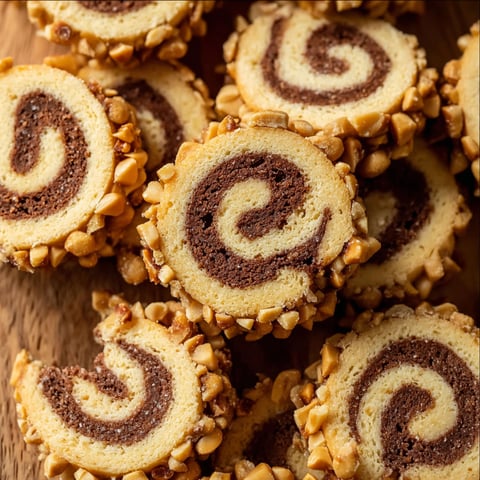 A plate of Mürbe Nusskringel Plätzchen.