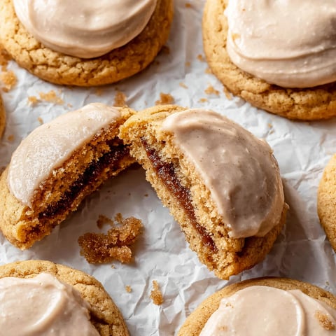A close up of a brown sugar pop tart cookie.