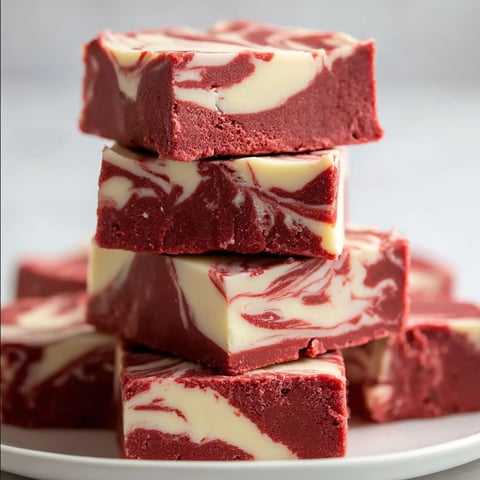 Red velvet fudge cake.