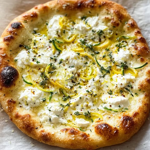 A pizza with yellow and white toppings.